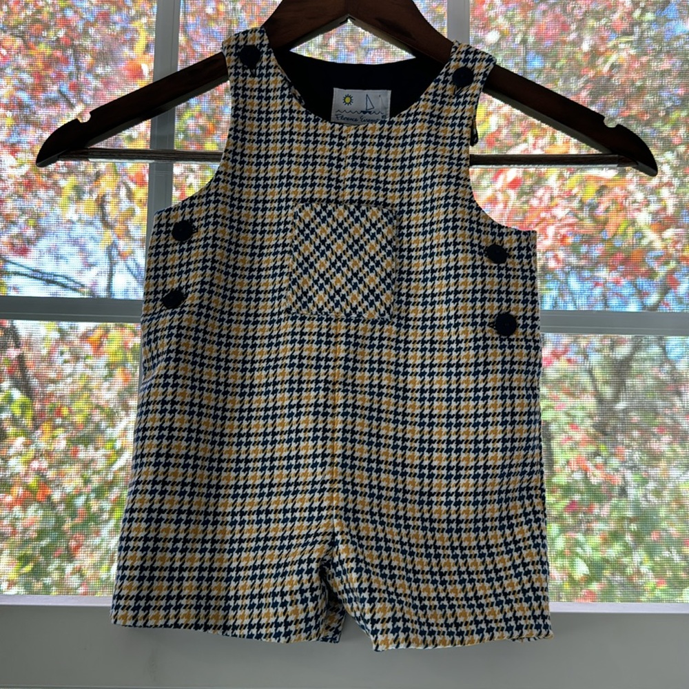 Houndstooth Baby Boy Shortall